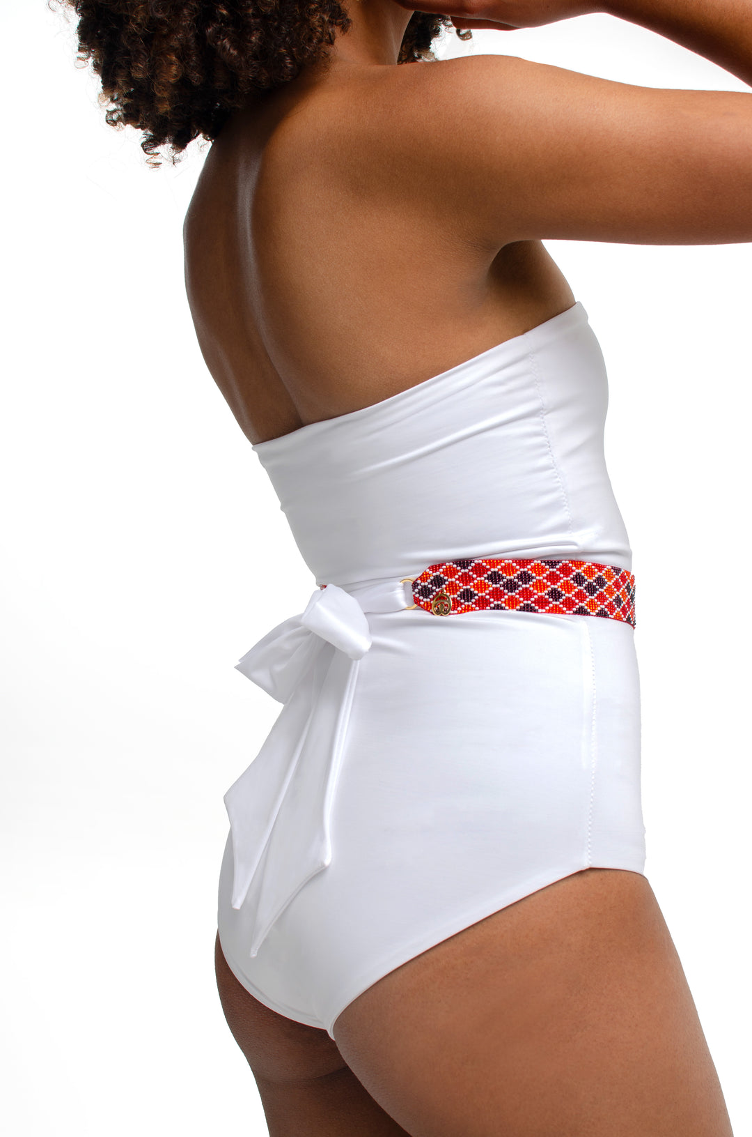 Natu White + Beaded Belt