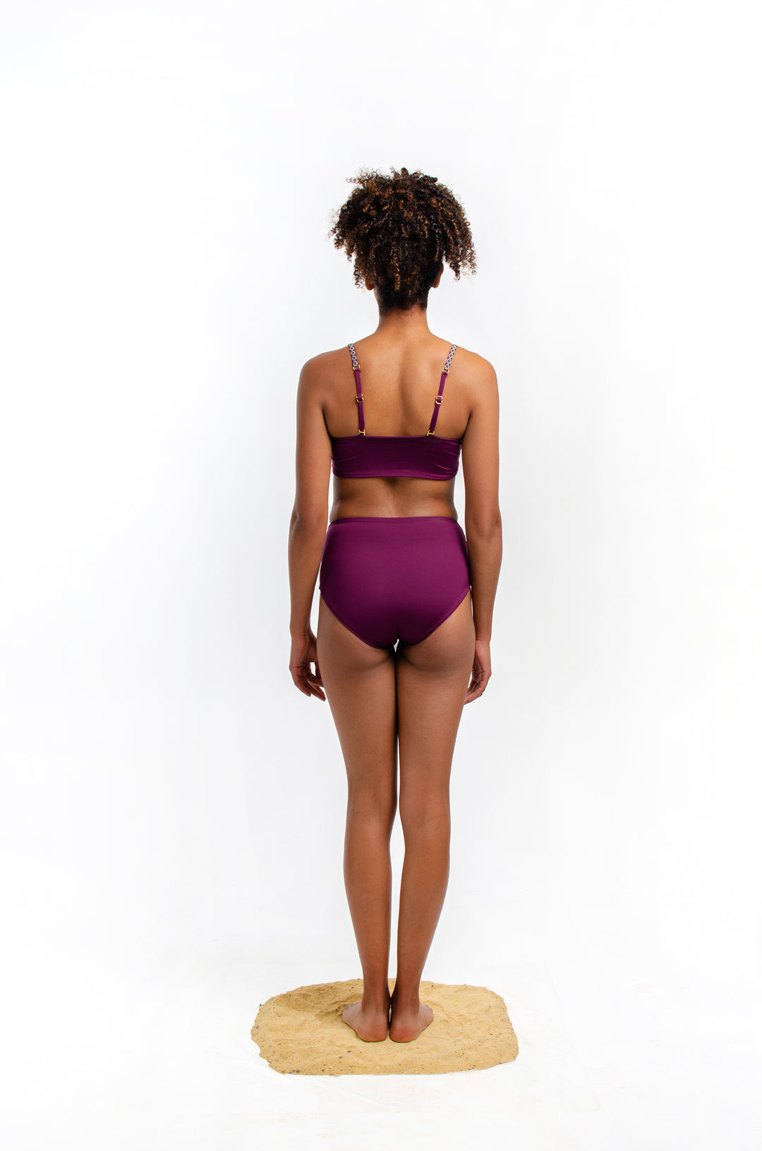 Tali Top Purple + Beaded Straps