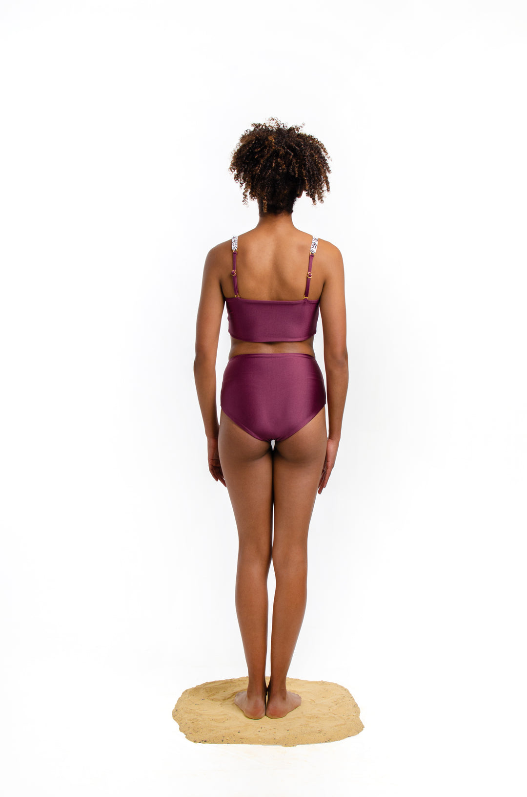 Cata Top Mauve + Beaded Straps