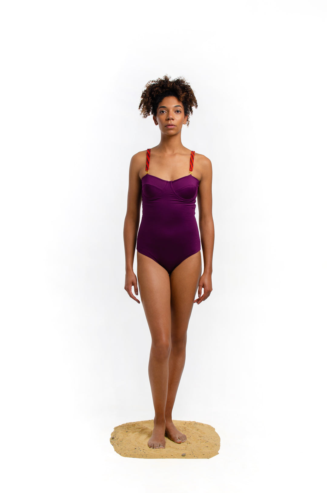 Cata One Piece + Beaded Straps