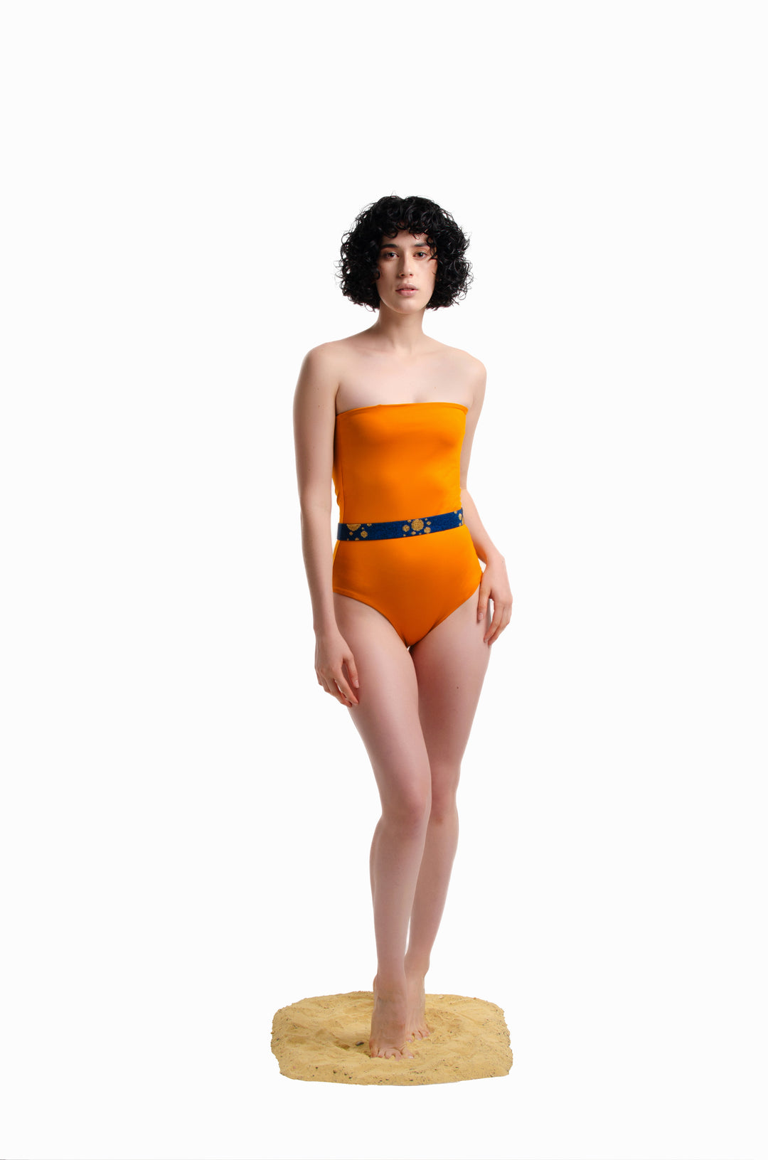 Natu One Piece Amber + Beaded Belt