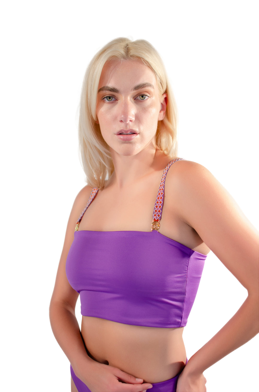 Saru Top Orchid + Beaded Straps